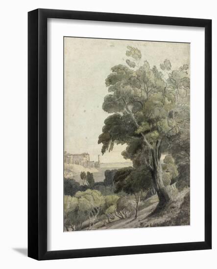 Tivoli, Showing Rome in the Distance, c.1781-Francis Towne-Framed Giclee Print