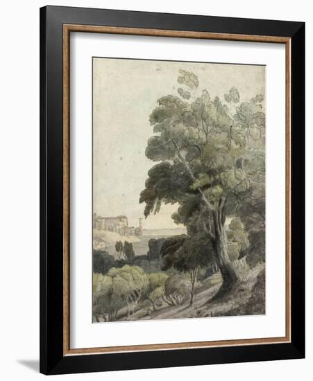 Tivoli, Showing Rome in the Distance, c.1781-Francis Towne-Framed Giclee Print