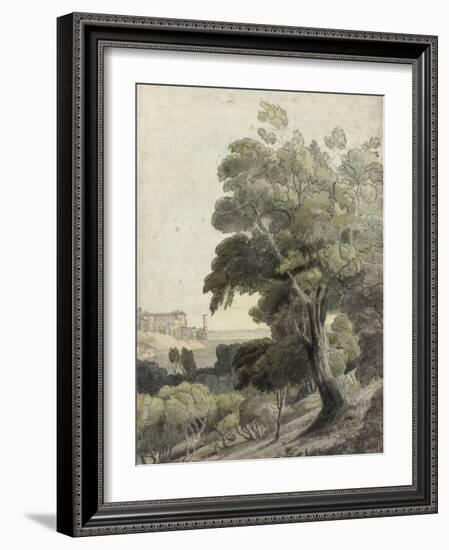 Tivoli, Showing Rome in the Distance, c.1781-Francis Towne-Framed Giclee Print