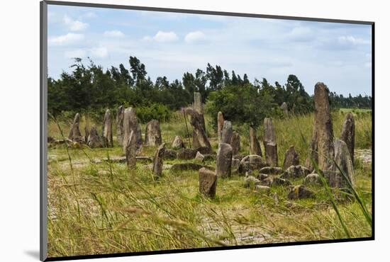 Tiya, an archaeological site of carved stelae, Ethiopia-Keren Su-Mounted Photographic Print