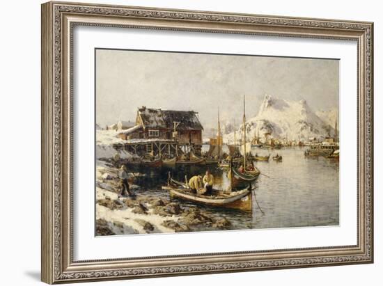 Tjeldbergtind, Lofoten, 1888-Harriet Backer-Framed Giclee Print