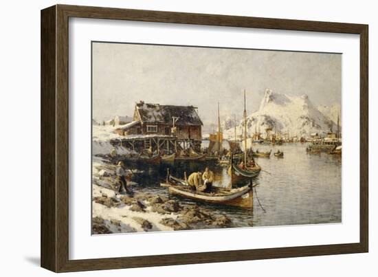 Tjeldbergtind, Lofoten, 1888-Harriet Backer-Framed Giclee Print