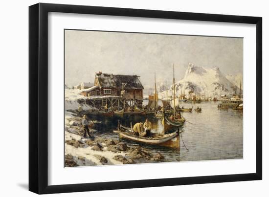 Tjeldbergtind, Lofoten, 1888-Harriet Backer-Framed Giclee Print