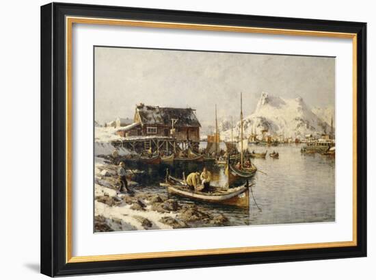 Tjeldbergtind, Lofoten, 1888-Harriet Backer-Framed Giclee Print