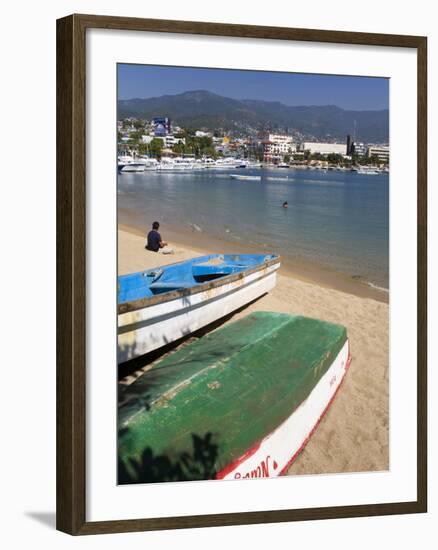 Tlacopanocha Beach in Old Town Acapulco, State of Guerrero, Mexico, North America-Richard Cummins-Framed Photographic Print