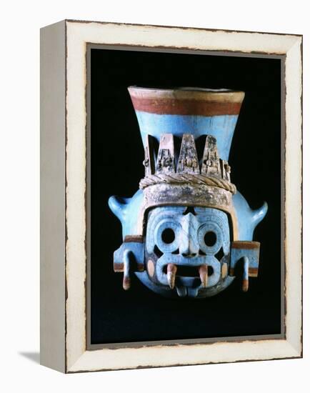 Tlaloc, Rain God, Vase, Aztec, Mexico-null-Framed Premier Image Canvas