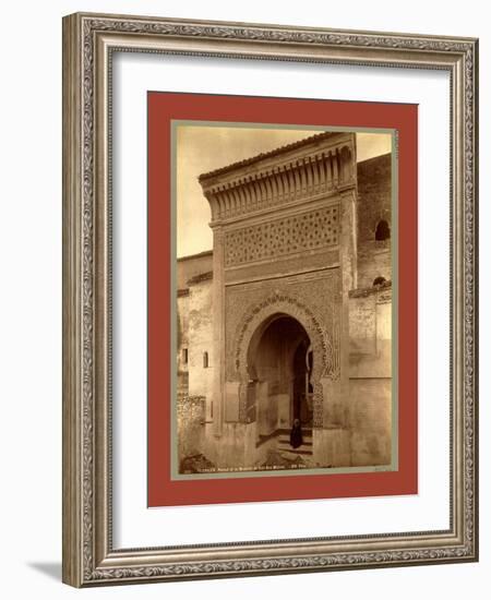 Tlemcen, Portal of the Mosque of Sidi Bou Medina, Algiers-Etienne & Louis Antonin Neurdein-Framed Giclee Print