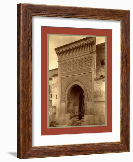 Tlemcen, Portal of the Mosque of Sidi Bou Medina, Algiers-Etienne & Louis Antonin Neurdein-Framed Giclee Print