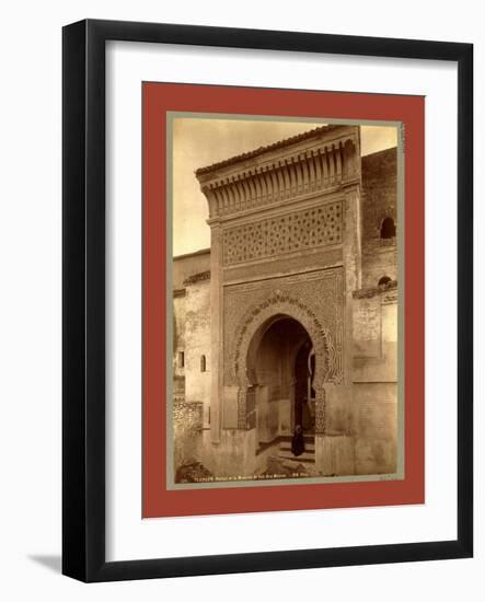 Tlemcen, Portal of the Mosque of Sidi Bou Medina, Algiers-Etienne & Louis Antonin Neurdein-Framed Giclee Print