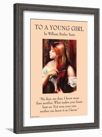 To a Young Girl-null-Framed Art Print