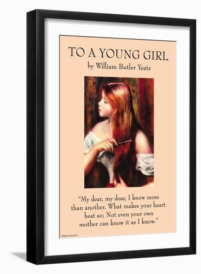 To a Young Girl-null-Framed Art Print