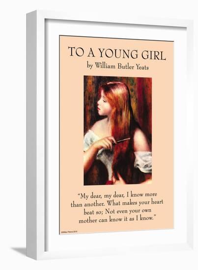 To a Young Girl-null-Framed Art Print