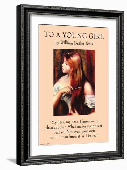 To a Young Girl-null-Framed Art Print