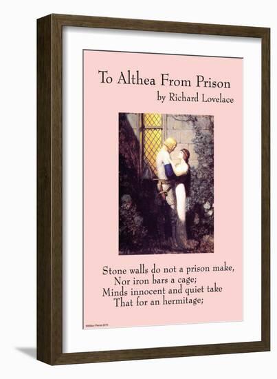 To Althea From Prison-null-Framed Art Print