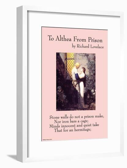 To Althea From Prison-null-Framed Art Print