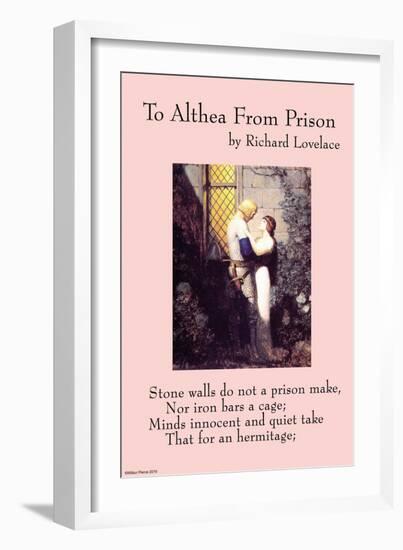 To Althea From Prison-null-Framed Art Print