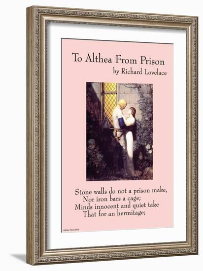 To Althea From Prison-null-Framed Premium Giclee Print