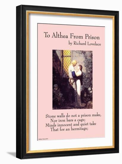 To Althea From Prison-null-Framed Premium Giclee Print