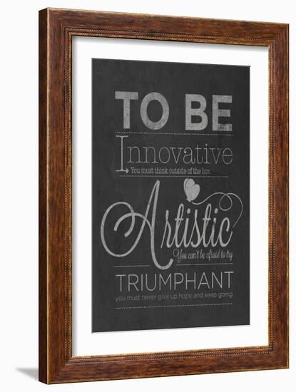 To Be Innovative-null-Framed Premium Giclee Print