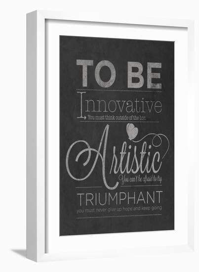 To Be Innovative-null-Framed Premium Giclee Print