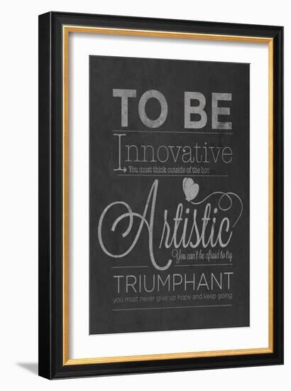 To Be Innovative-null-Framed Premium Giclee Print