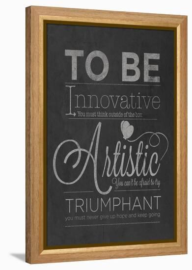 To Be Innovative-null-Framed Stretched Canvas