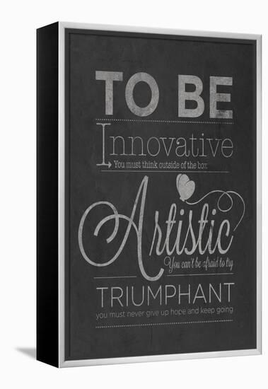 To Be Innovative-null-Framed Stretched Canvas