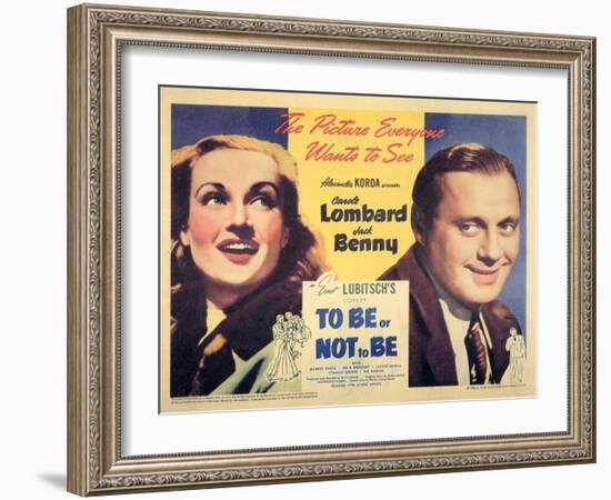 To Be Or Not To Be, 1942-null-Framed Art Print