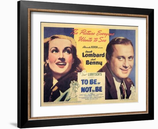 To Be Or Not To Be, 1942-null-Framed Art Print