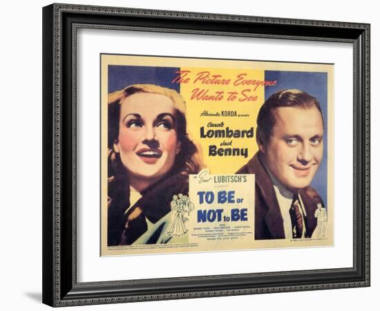 To Be Or Not To Be, 1942-null-Framed Art Print