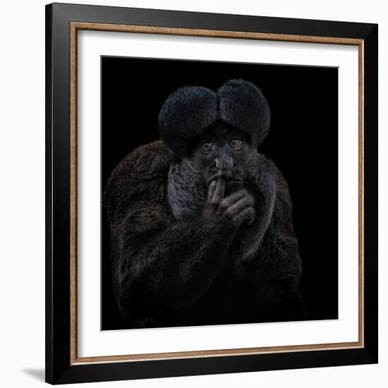 To Be or Not to Be - Chiropotes Chiropotes-Mathilde Guillemot-Framed Giclee Print