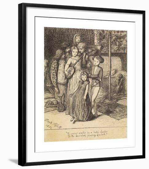 To Caper Nimbly in a Lady's Chamber to the Lascivious Pleasing of a Lute-Dante Gabriel Rossetti-Framed Premium Giclee Print