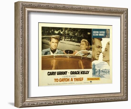 To Catch a Thief, Cary Grant, Grace Kelly, 1955-null-Framed Art Print