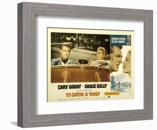 To Catch a Thief, Cary Grant, Grace Kelly, 1955-null-Framed Art Print