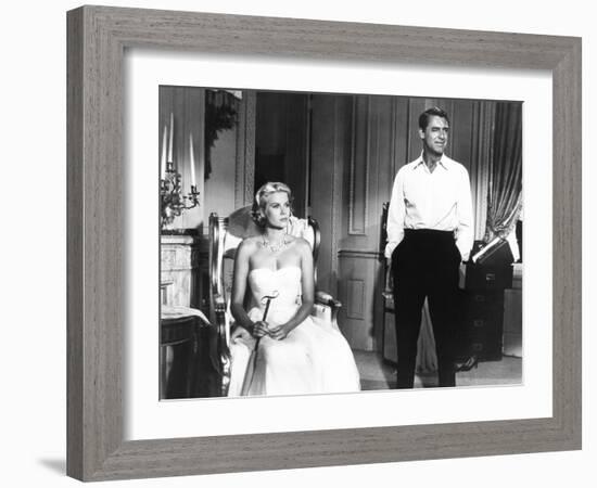 To Catch a Thief, from Left: Grace Kelly, Cary Grant, 1955-null-Framed Photo