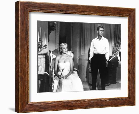 To Catch a Thief, from Left: Grace Kelly, Cary Grant, 1955-null-Framed Photo