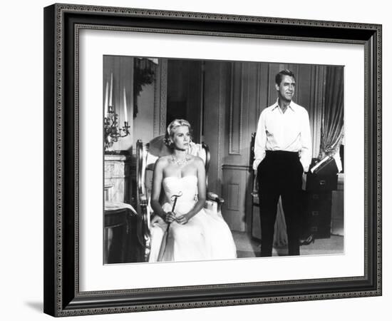 To Catch a Thief, from Left: Grace Kelly, Cary Grant, 1955-null-Framed Premium Photographic Print