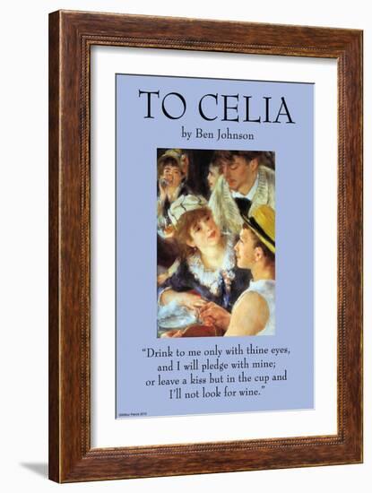 To Celia-Ben Johnson-Framed Art Print