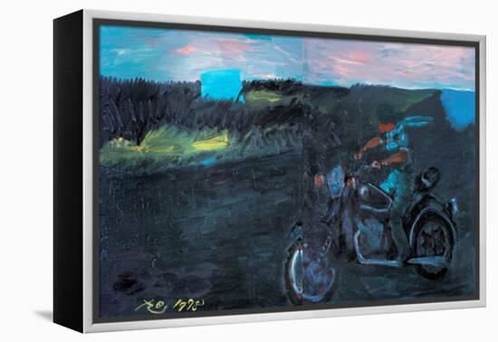 To Crazy at My Will by Motorbike-Zhang Yong Xu-Framed Premier Image Canvas