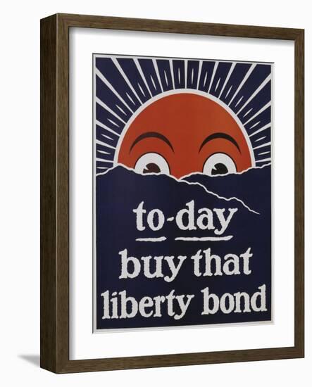 To-Day Buy That Liberty Bond Poster-null-Framed Giclee Print