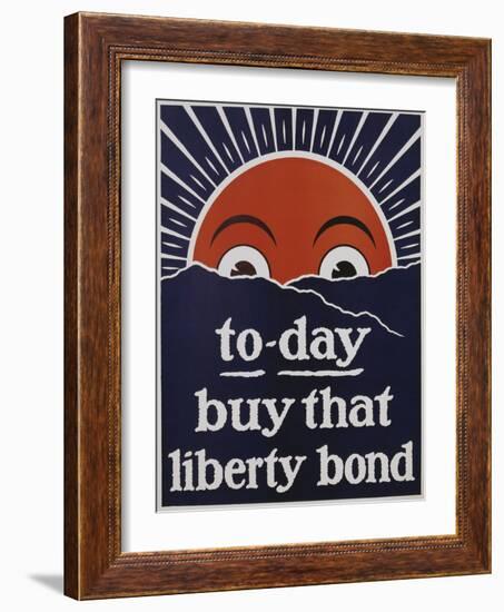 To-Day Buy That Liberty Bond Poster-null-Framed Giclee Print