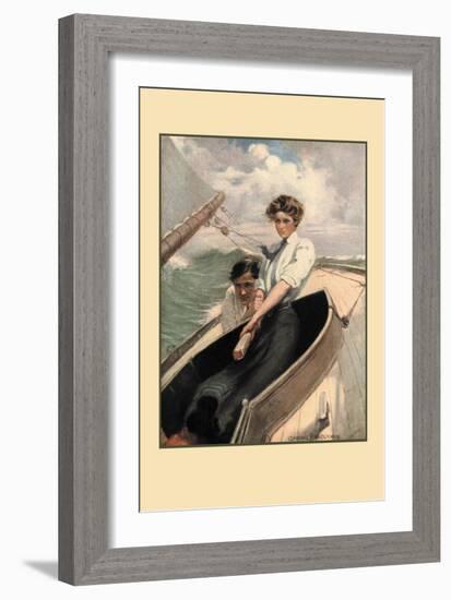 To Face the Wind-Clarence F. Underwood-Framed Art Print