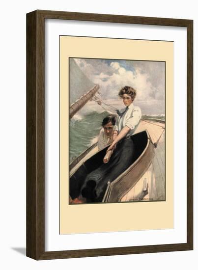 To Face the Wind-Clarence F. Underwood-Framed Art Print