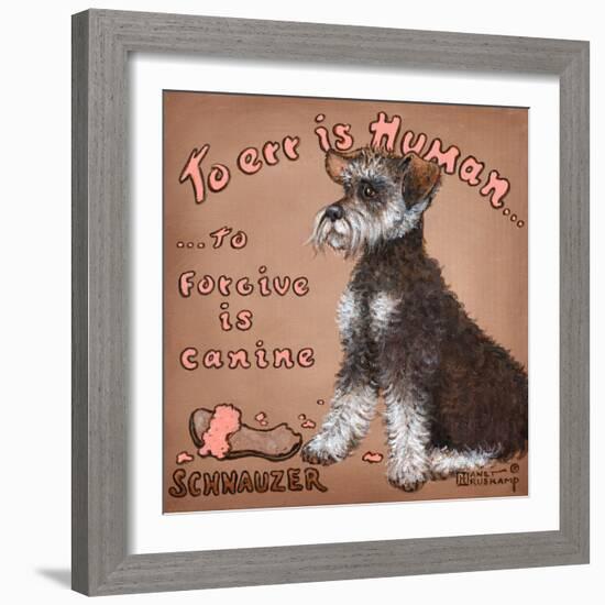 To Forgive Is Canine-Janet Kruskamp-Framed Art Print