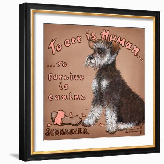 To Forgive Is Canine-Janet Kruskamp-Framed Art Print