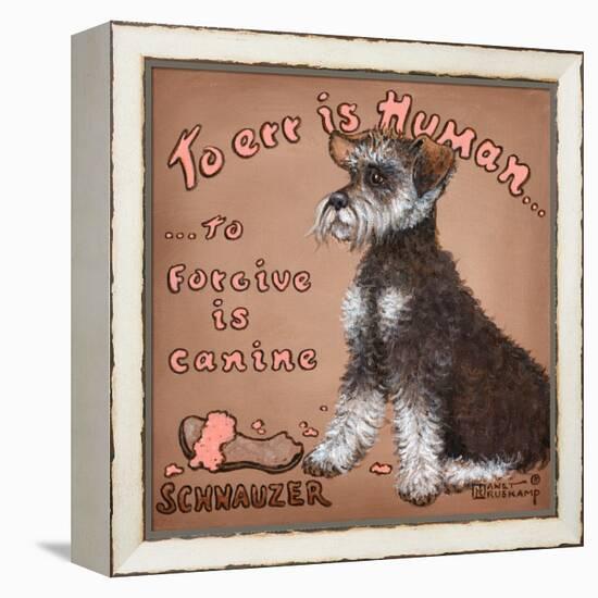 To Forgive Is Canine-Janet Kruskamp-Framed Stretched Canvas