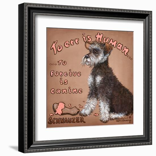 To Forgive Is Canine-Janet Kruskamp-Framed Art Print