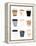 To Go Coffee Cup Variety-Jennifer McCully-Framed Stretched Canvas