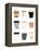 To Go Coffee Cup Variety-Jennifer McCully-Framed Stretched Canvas