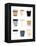 To Go Coffee Cup Variety-Jennifer McCully-Framed Stretched Canvas